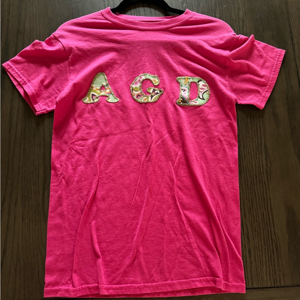 Alpha Gamma Delta Embroidered Tee | AGD | ΑΓΔ